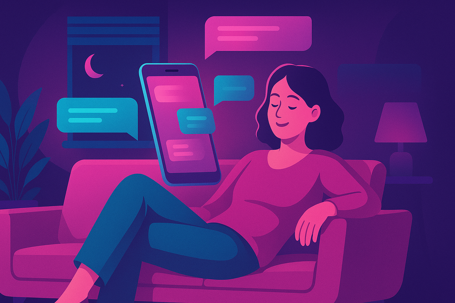 Ilustración de CasaWasap atendiendo WhatsApp automáticamente